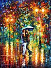 Leonid Afremov RAINY DANCE painting